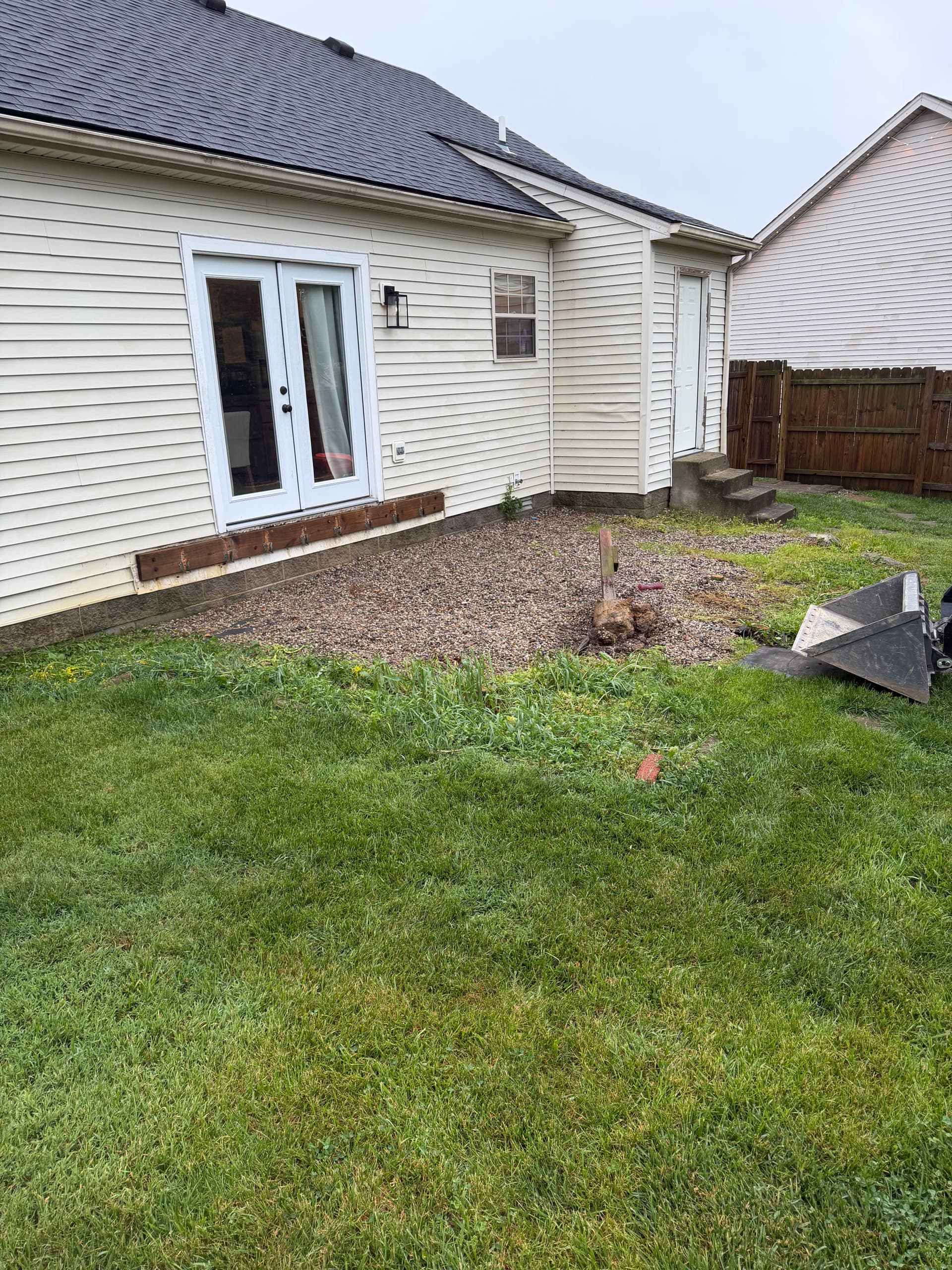 Gallery photos for Old Deck Removed and Replaced With a Clean Concrete Patio: Image #7