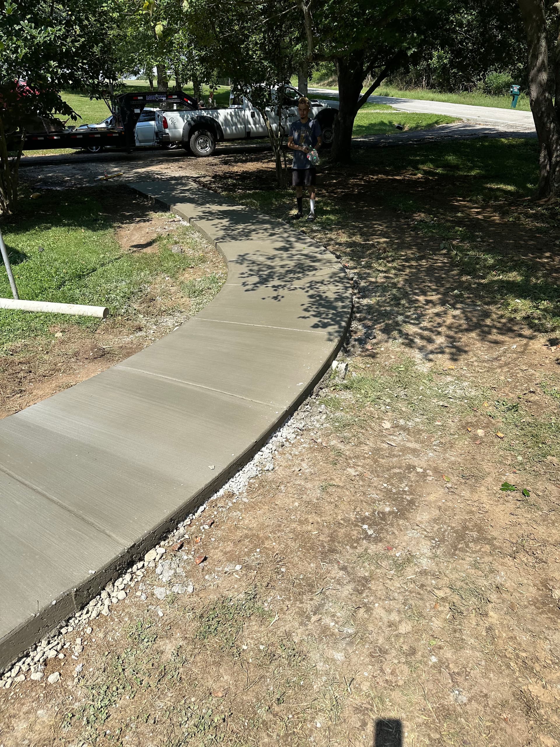 Gallery photos for 75 Feet of New Concrete Sidewalk and Rear Porch Pour: Image #2