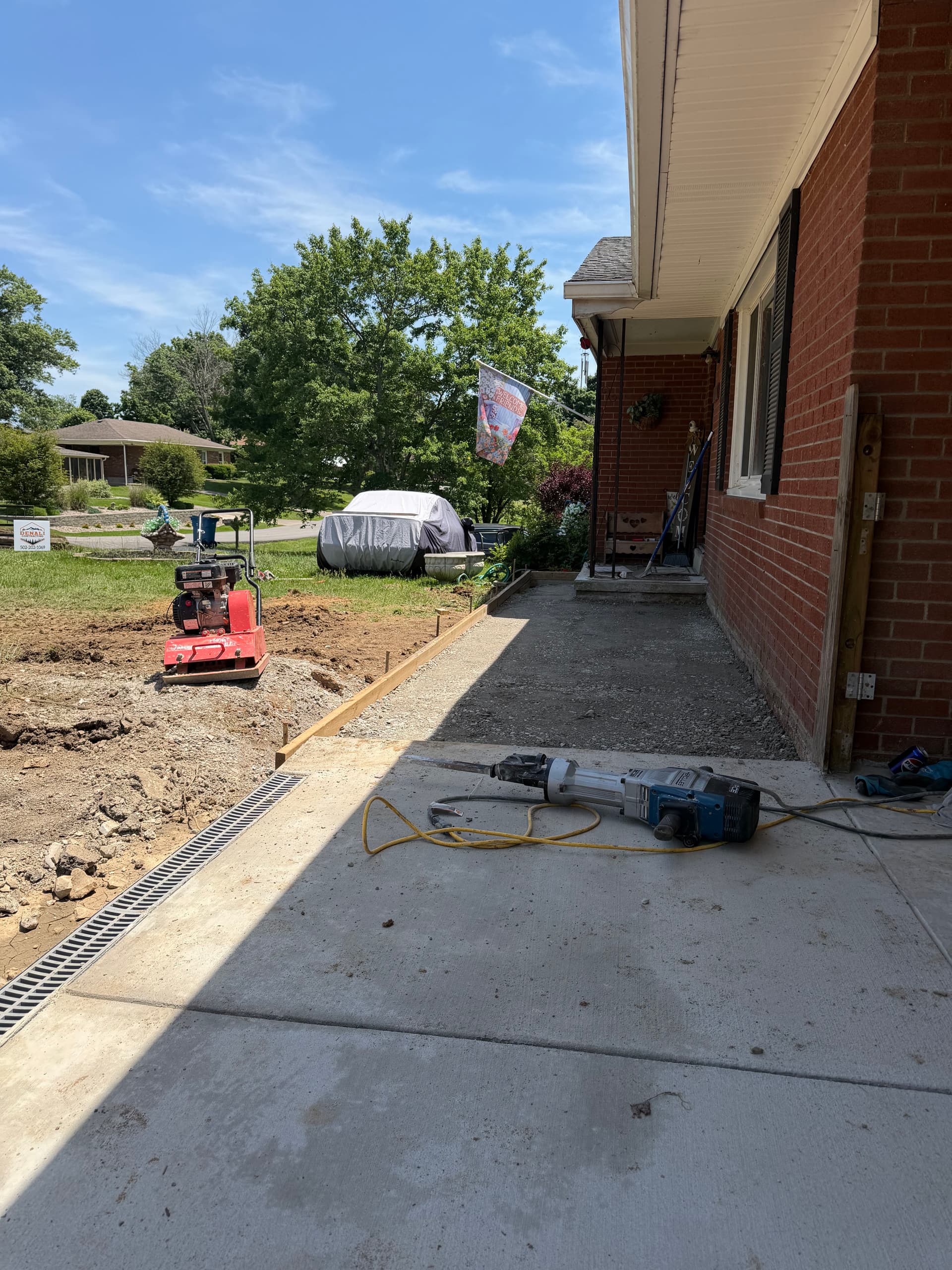 Gallery photos for Full Driveway and Garage Pad Replacement From Tear-Out to Finish: Image #6