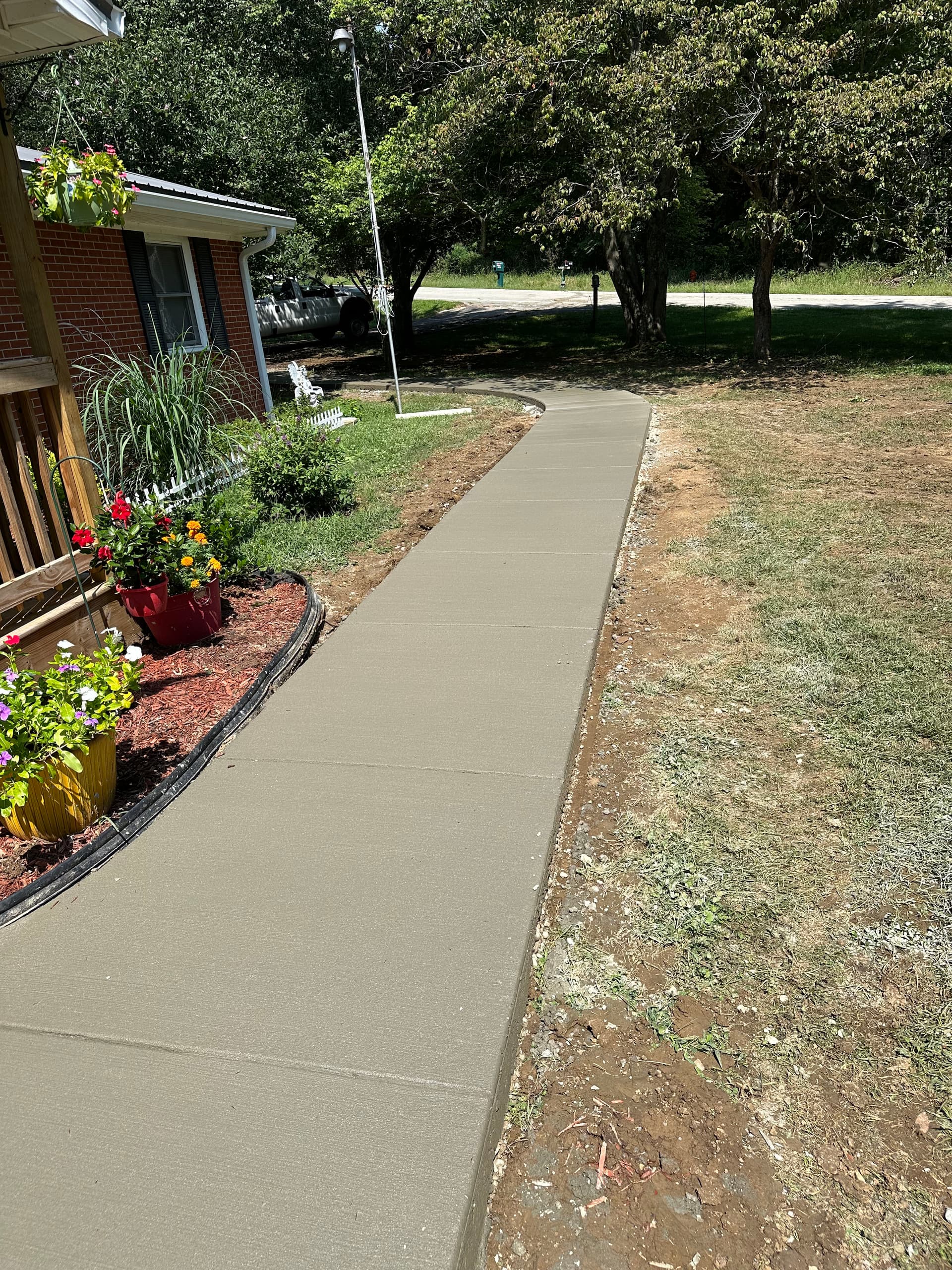 Gallery photos for 75 Feet of New Concrete Sidewalk and Rear Porch Pour: Image #3