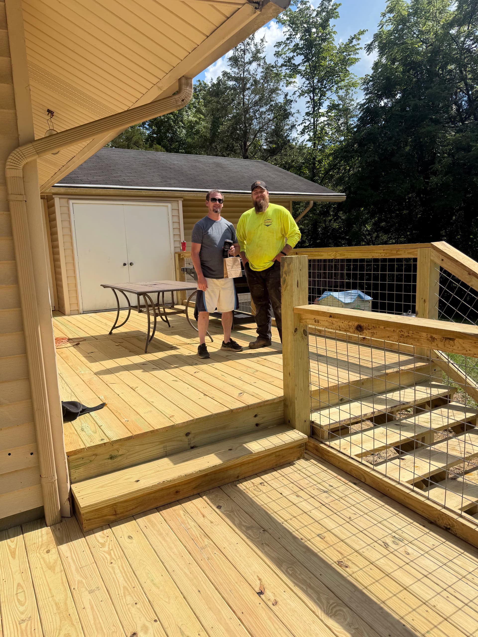 Gallery photos for Old Rotted Deck Replaced With a Bigger Wraparound Pool Deck: Image #6