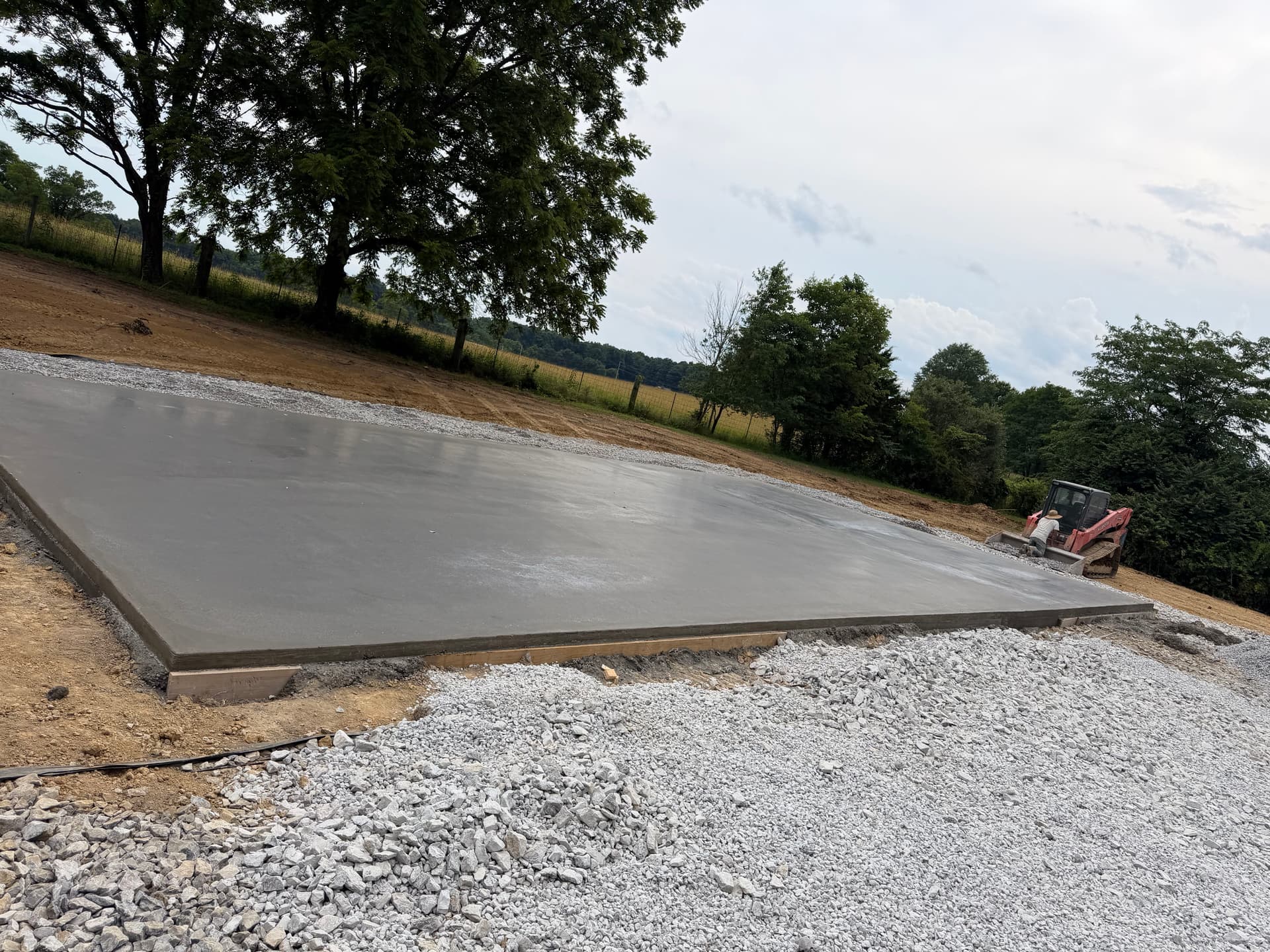 Gallery photos for 100-Foot Driveway, Building Apron, and 30x55 Foundation Slab Done Right: Image #6