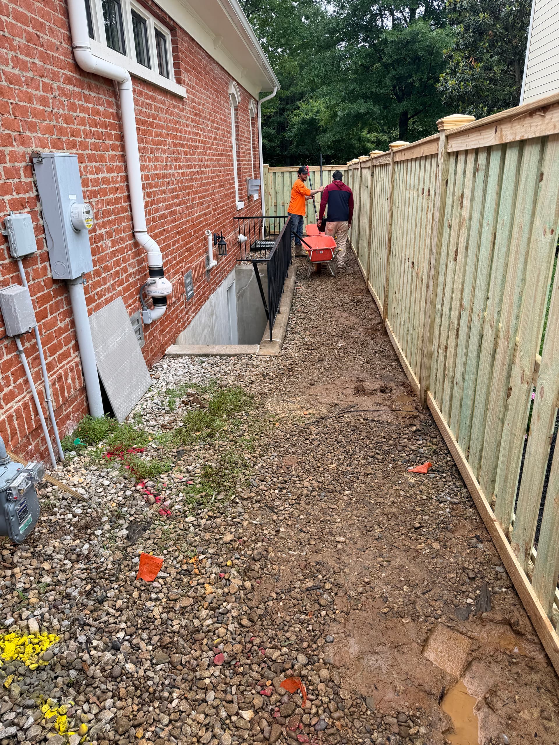 Side Yard Drainage Restoration After a Muddy Mess image